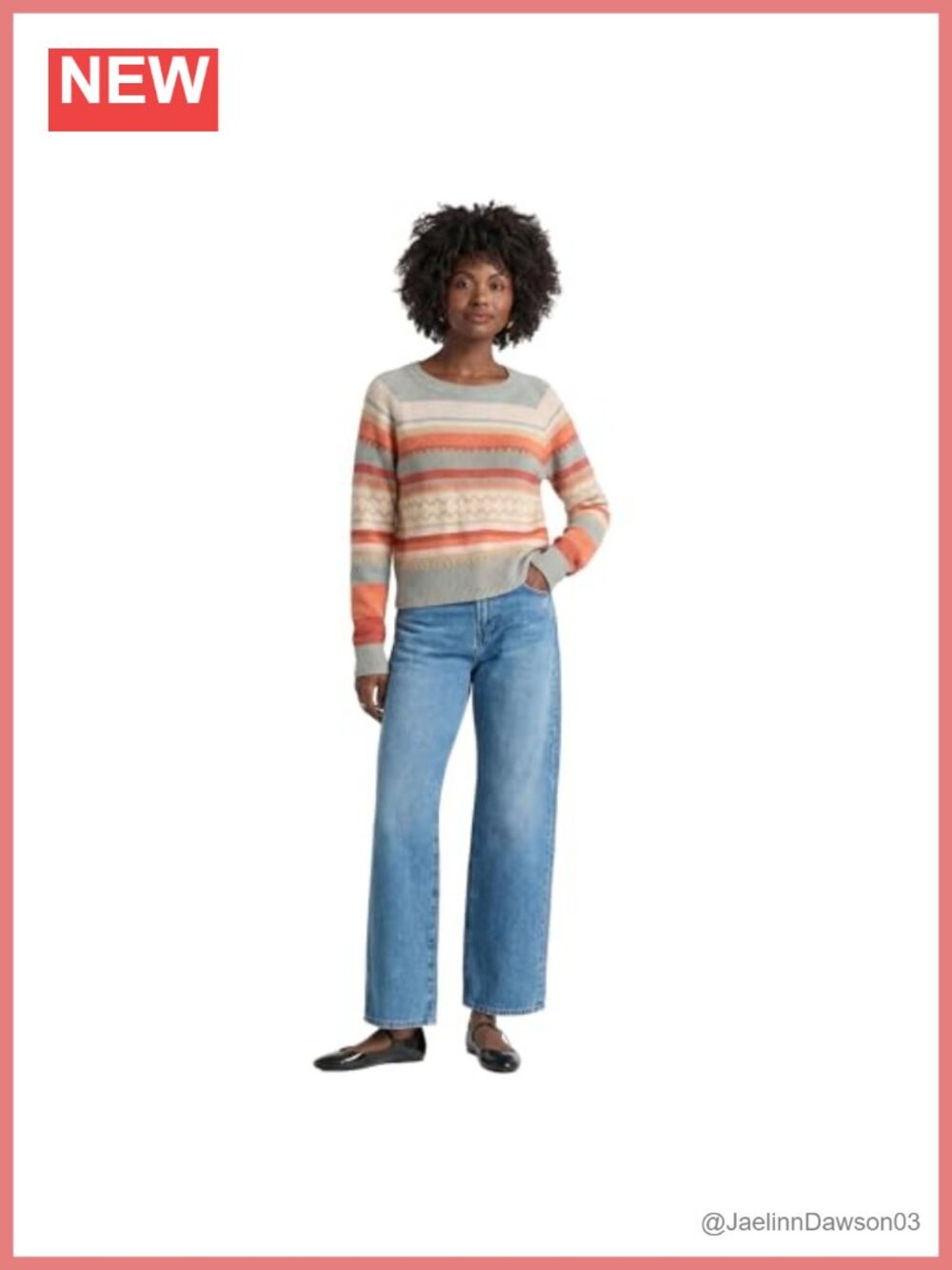 100% Peruvian Cotton Raglan Graphic Sweater Pullover Crewneck